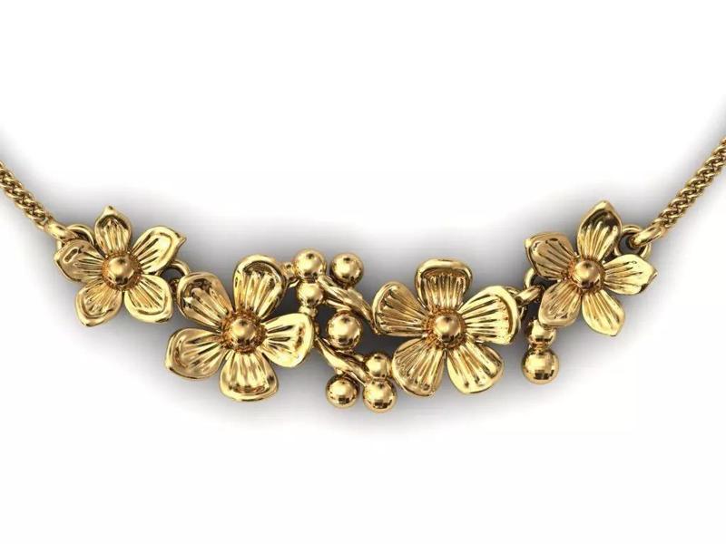 Floral Pendant Necklace