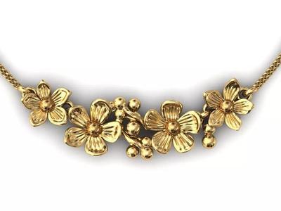 Floral Pendant Necklace