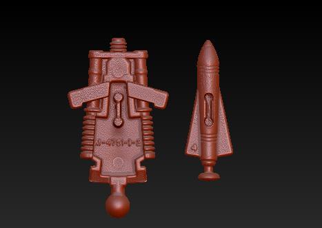 GI Joe ARAH Defiant Booster Laser Cannon and Missile