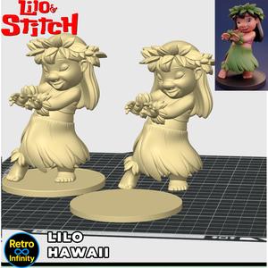 Lilo Hawaii / Lilo hawaiana - 3D figure Retro Infinity style (120mm) | vinyl collectible