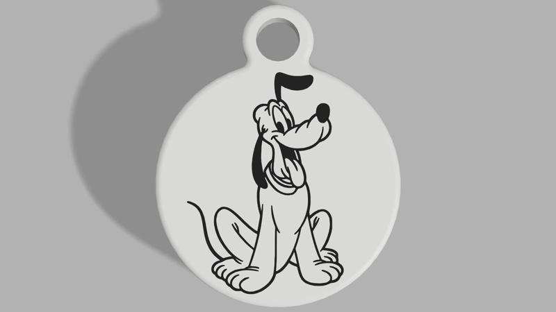 Pluto Keyring