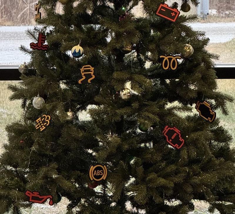 Christmas Fault Light Tree Ornaments