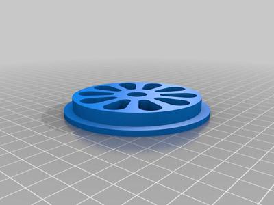 Filament Roller Hub 75mm Bearing M8 20mm x 7mm