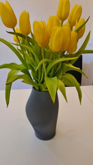 Modern spiral geometric vase