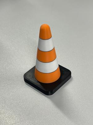 traffic cone orange-white