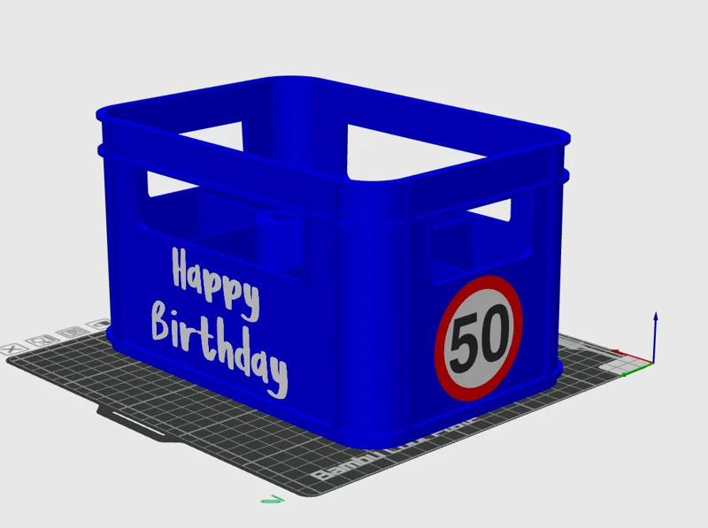 Bierkasten Sixpack Geburtstag   