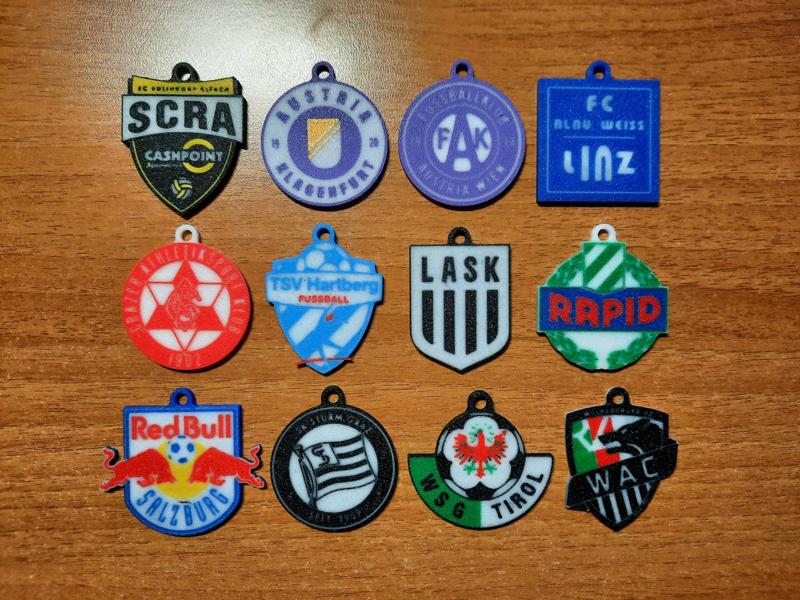 2024/25 Austrian Bundesliga Teams - Keychains