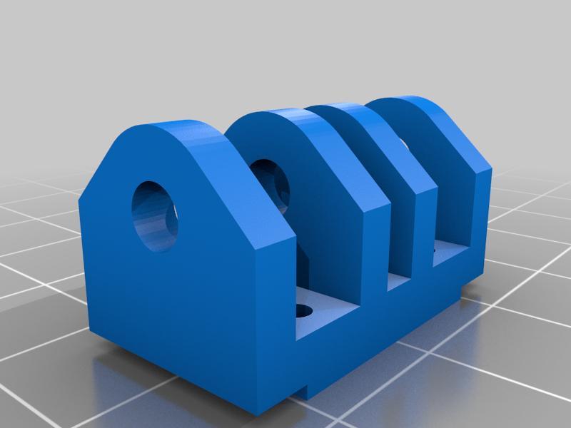 Wide Gopro 9, 10 legs for m3 mount