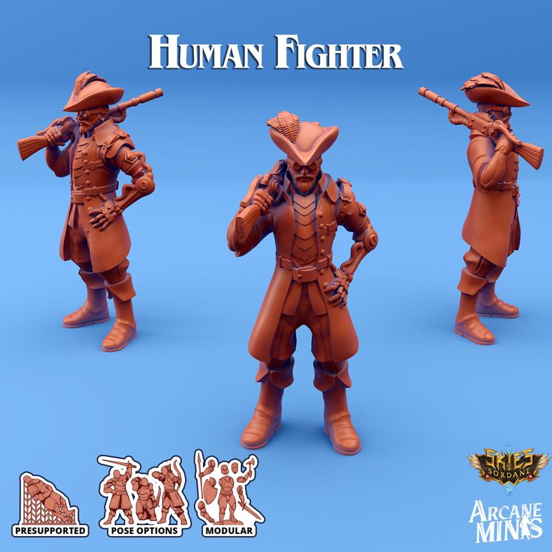 Human Fighter - Cin'dar Navy