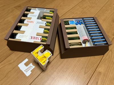 Catan piece case fits in tile storage box