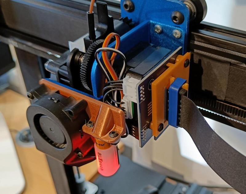 Sidewinder X2 BLTouch Mount and Cable Clamp v1