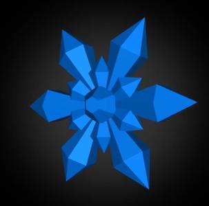 christmas snowflake - star