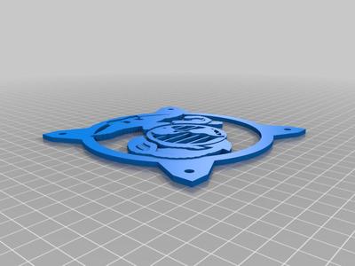 120mm fan cover grill marine symbol