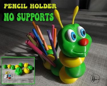 worm pencil holder