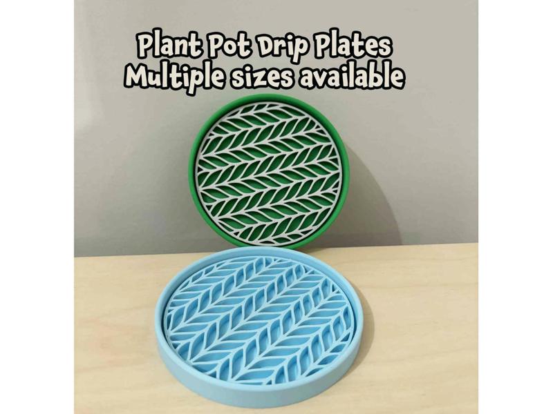 Leaf plant pot plates (multiple sizes available)
