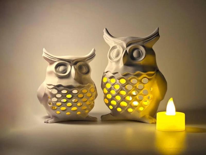 High Detail OWL 3D Model 3d Decor Wall Design Night Lamp Wall lighting 3D print model 3d design stl file print