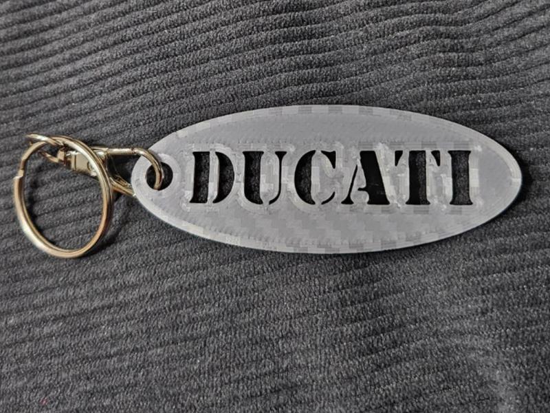 Ducati motorcycle keychain