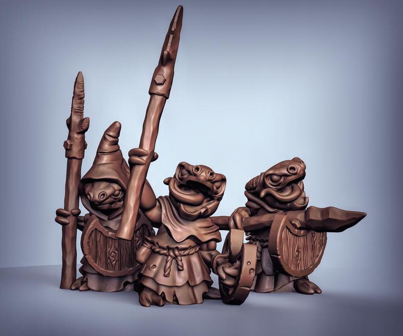 Kobolds with spears and shields (PreSupported)
