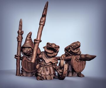 Kobolds with spears and shields (PreSupported)