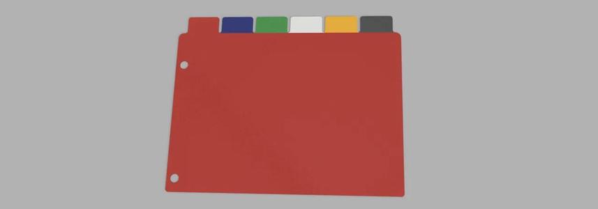Binder Tabs / Dividers Vertical   