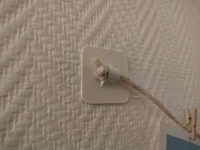 Decorative rope wall holder