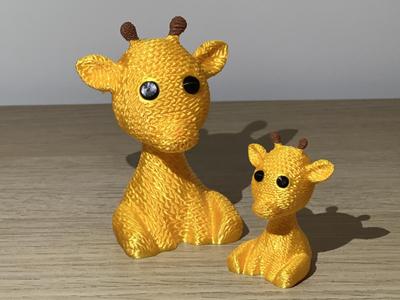 Cute Knitted Giraffe