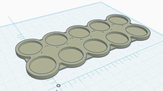 25mm Movement Tray 5x2   
