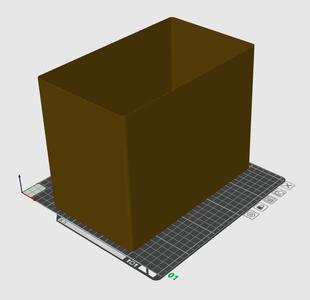 Single wall storage box