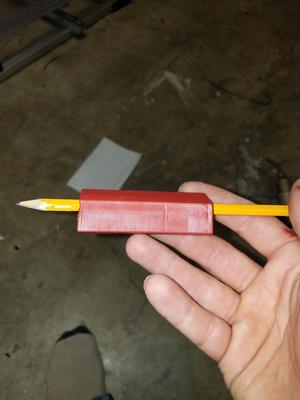 make lines with a pencil