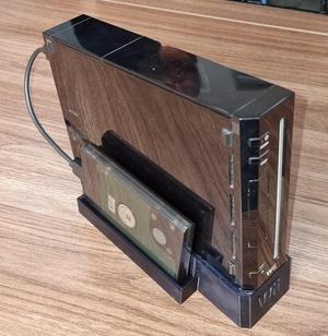 Wii stand with external HDD mount