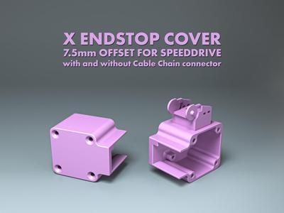 X Endstop Cover with offset for Speeddrive v1