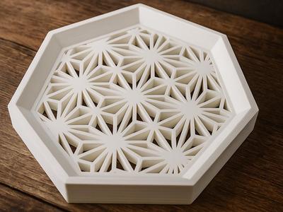 Hexagon Kumiko Tray – Japanese Style Organizer