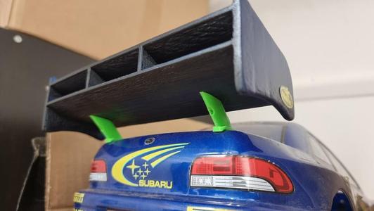 Spoiler mod for 1/10 R/C subaru srt 