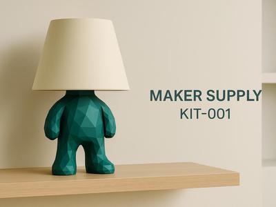 KUBU mini  Playful Low Poly Table Lamp