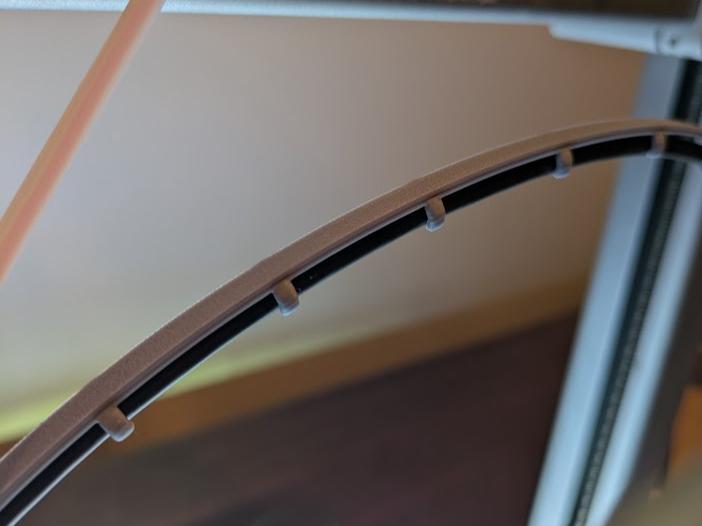 A1 usb cable guide - smoother clips and 5mm longer