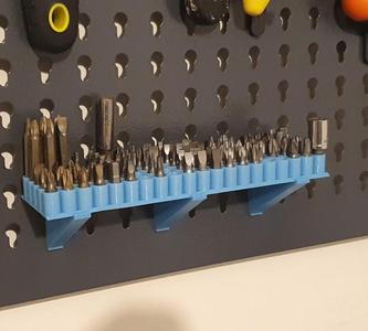 Screwdriver bits storage