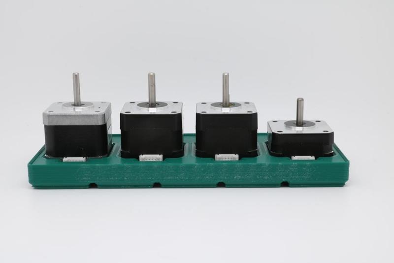 Gridfinity - 42mm Stepper Motor Holder  7 sizes + Parameteric Fusion File