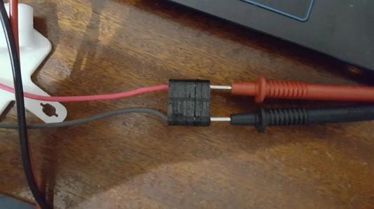 Multimeter lead connector plug.   