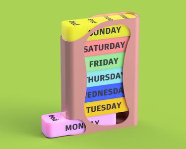 Pill box organizer