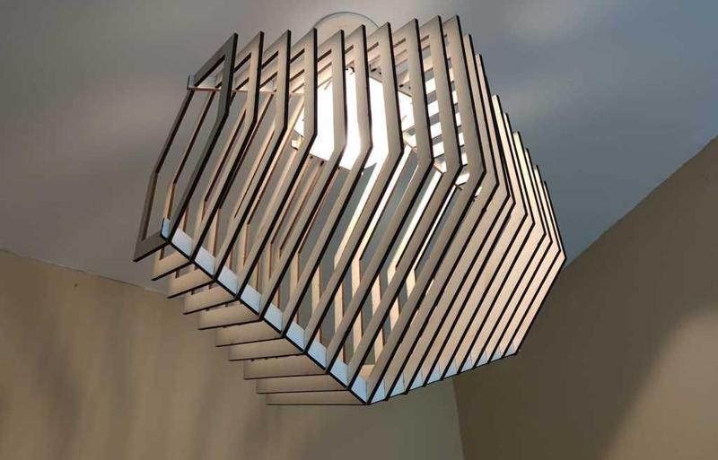 Pendant lamp for laser cut 3mm thickness