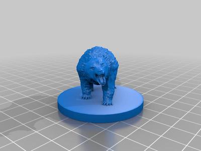 Bear on Large Base (45mm)