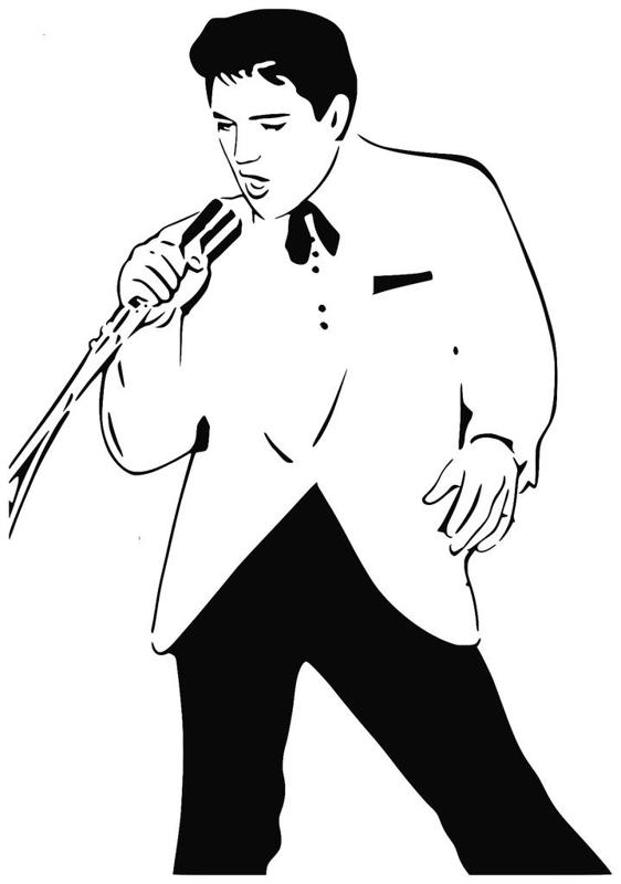 Elvis Presley stencil 2