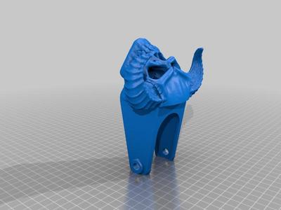 skull face eye holes 