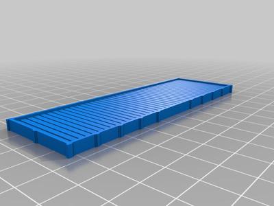 H0 flat wagon for 100mm base