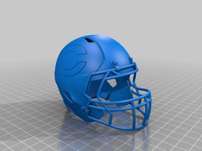 Chicago bears football helmet