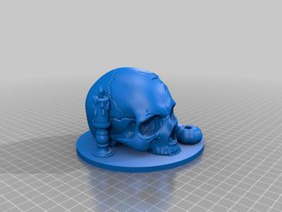 HALLOWEEN SKULL PUMPKIN