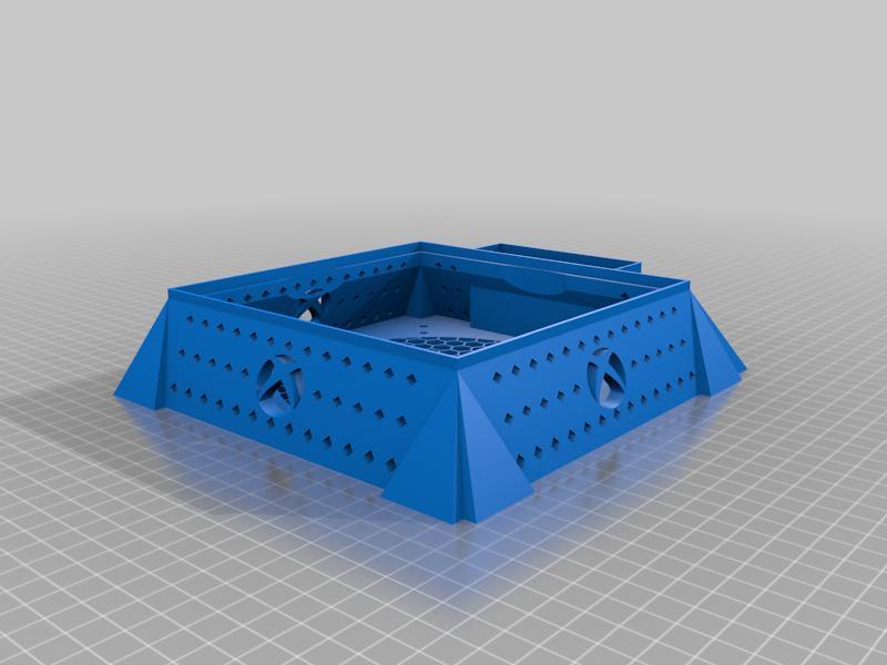 Xbox Series X Stand w/fan mount & hard drive holder