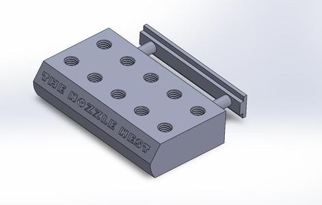 Ender 3 V2 Profile-Mounted Nozzle Nest