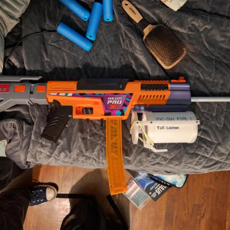 "The Cannon" an under slung blunderbuss nerf blaster   