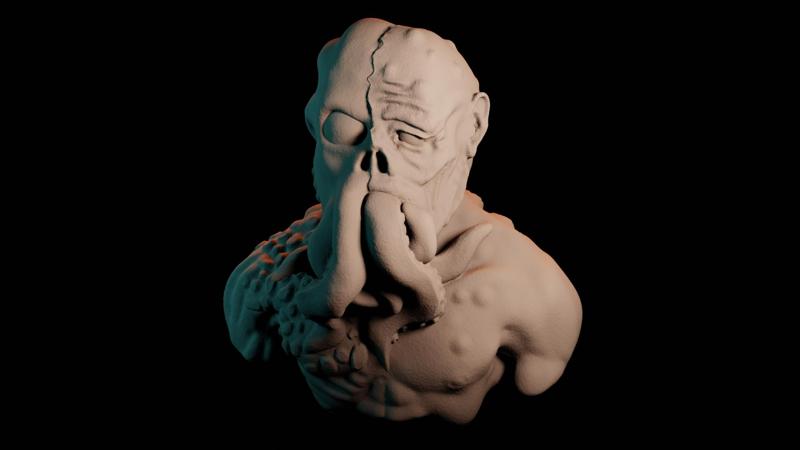 Mind Flayer shedding the skin